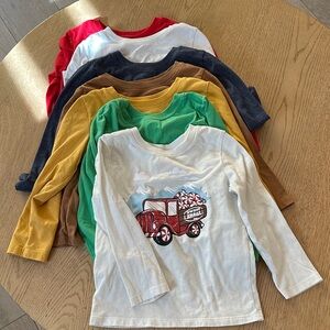 Boys Cat & Jack Kids Long Sleeve Tee - 7 pcs assorted colors 4T
